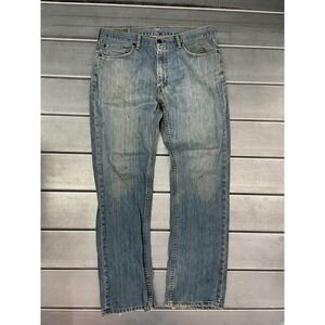 Levis‎ 559 Jeans Mens 36X34Blue Light Wash Denim Relaxed Straight Leg Distressed